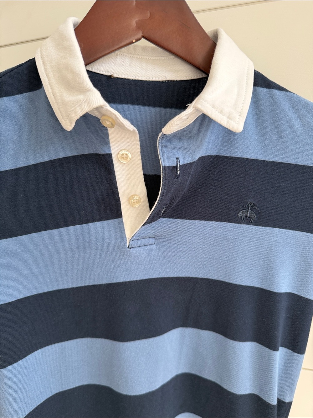 Brooks Brothers long sleeve striped Boys polo shirt, Size 10Y. - Picture 3 of 11